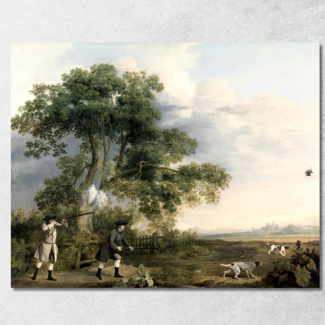 Due Signori Che Sparano George Stubbs gst50 quadro stampato su tela