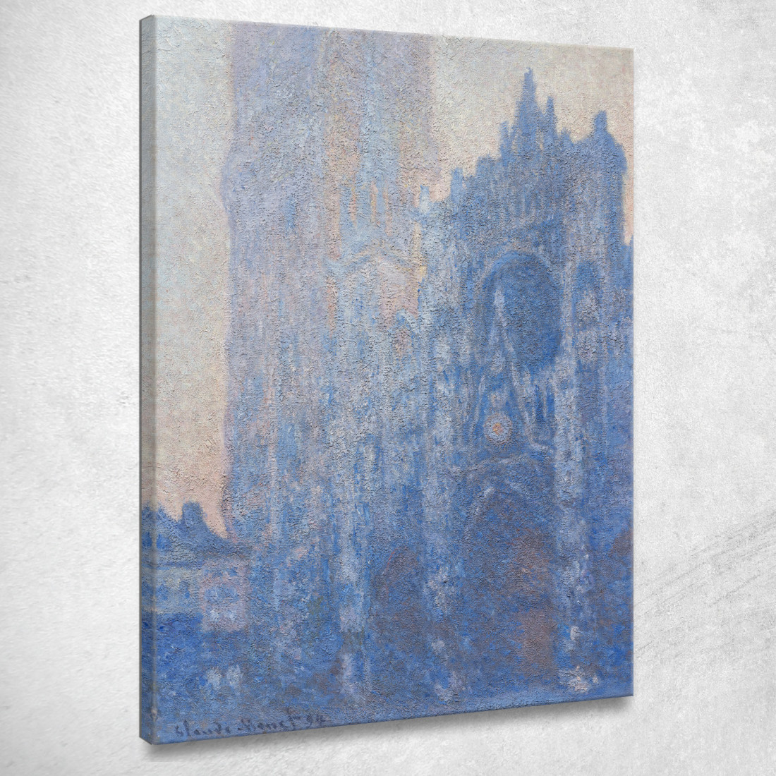 Facciata Della Cattedrale Di Rouen E Effetto Mattutino Della Tour D'Albane Claude Monet mnt302 quadro stampato su tela