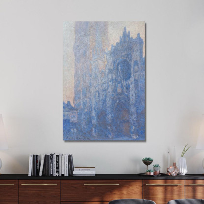 Facciata Della Cattedrale Di Rouen E Effetto Mattutino Della Tour D'Albane Claude Monet mnt302 quadro stampato su tela
