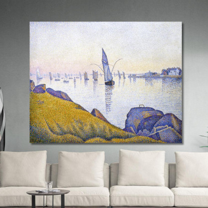 Serata Calma Concarneau Opus 220 Allegro Maestoso Paul Signac psn29 quadro stampato su tela