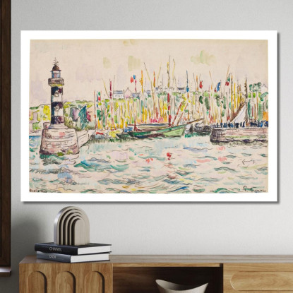 Groix Il Faro Paul Signac psn35 quadro stampato su tela