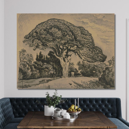 Le Pin Bertaud Paul Signac psn46 quadro stampato su tela