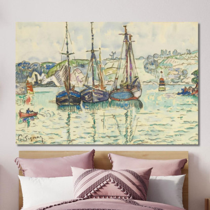 Le Trieux Paul Signac psn52 quadro stampato su tela
