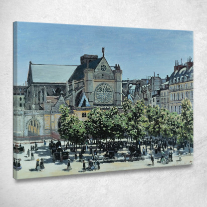 St Germain L'Auxerrois Claude Monet mnt308 quadro stampato su tela