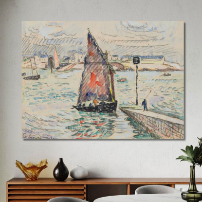 Porto Luigi Paul Signac psn85 quadro stampato su tela