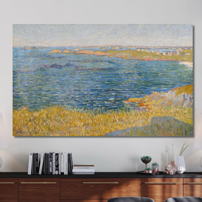 Saint-Briac. La Pomelière Paul Signac psn91 quadro stampato su tela