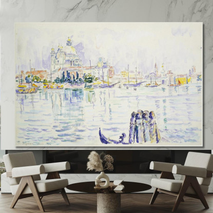 Venezia Canal Grande Paul Signac psn123 quadro stampato su tela