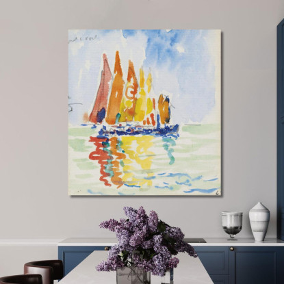Venezia Paul Signac psn126 quadro stampato su tela