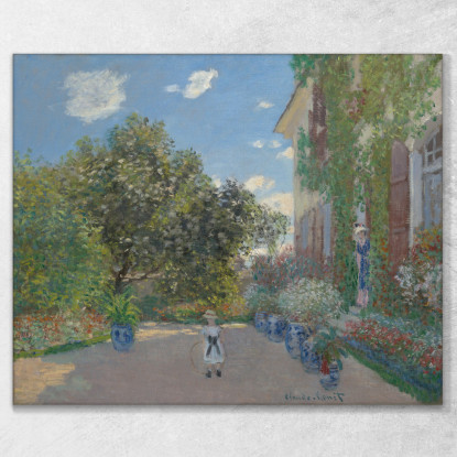 La Casa Dell'Artista Ad Argenteuil Claude Monet mnt318 quadro stampato su tela