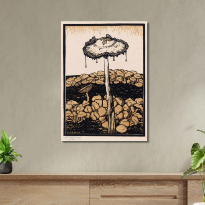 Fungo Gocciolante Julie de Graag jdg19 quadro stampato su tela