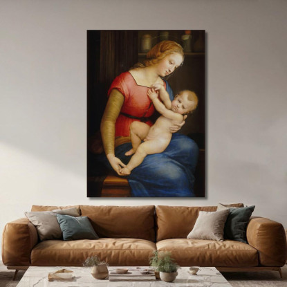 La Madonna Della Casa D'Orleans Raffaello Sanzio rph12 quadro stampato su tela