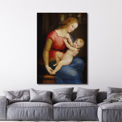 La Madonna Della Casa D'Orleans Raffaello Sanzio rph12 quadro stampato su tela