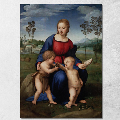 Madonna Del Cardellino Raffaello Sanzio rph14 quadro stampato su tela