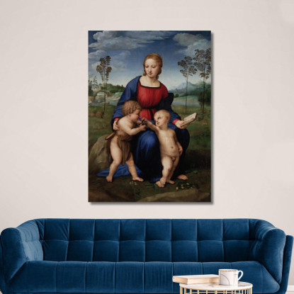 Madonna Del Cardellino Raffaello Sanzio rph14 quadro stampato su tela