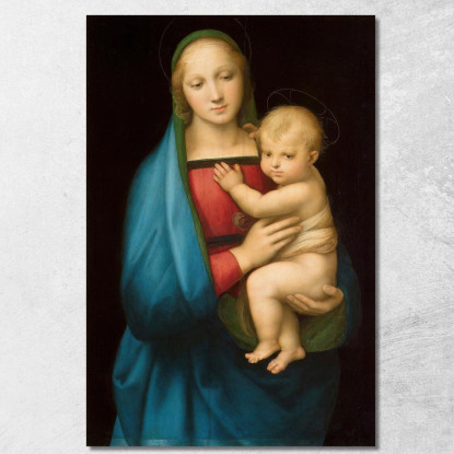 Madonna Del Granduca Raffaello Sanzio rph15 quadro stampato su tela