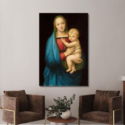 Madonna Del Granduca Raffaello Sanzio rph15 quadro stampato su tela