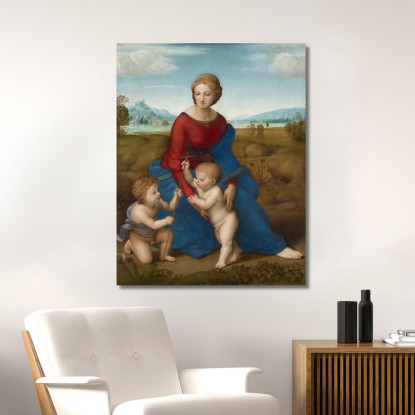 Madonna Nel Prato Raffaello Sanzio rph16 quadro stampato su tela