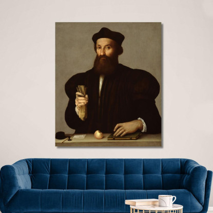 Ritratto Di Gentiluomo Raffaello Sanzio rph23 quadro stampato su tela