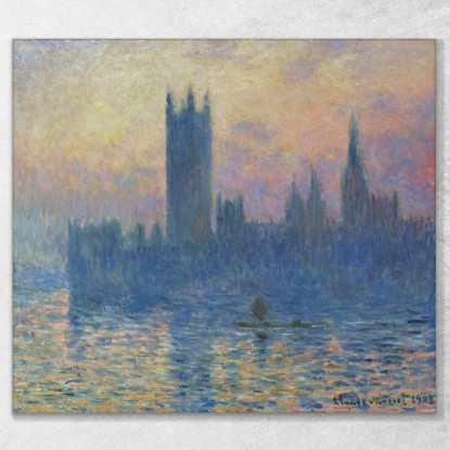 Il Tramonto Delle Houses Of Parliament Claude Monet mnt324 quadro stampato su tela