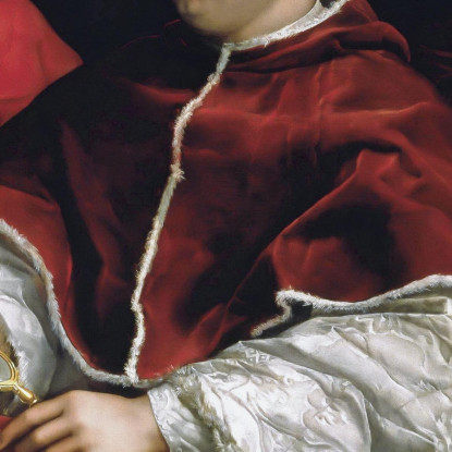 Ritratto Di Papa Leone X E Dei Suoi Cugini Cardinali Giulio De' Medici Raffaello Sanzio rph28 quadro stampato su tela