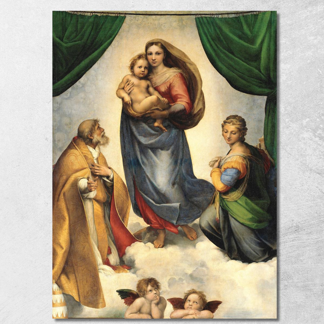 Madonna Sistina Raffaello Sanzio rph29 quadro stampato su tela