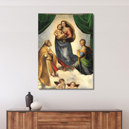 Madonna Sistina Raffaello Sanzio rph29 quadro stampato su tela