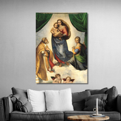 Madonna Sistina Raffaello Sanzio rph29 quadro stampato su tela