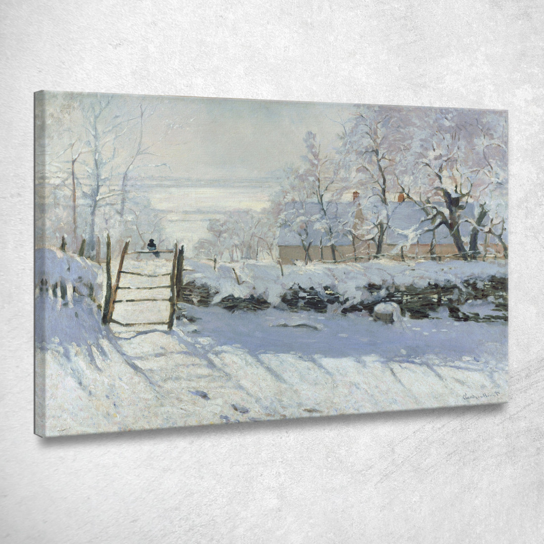 La Gazza Claude Monet mnt328 quadro stampato su tela