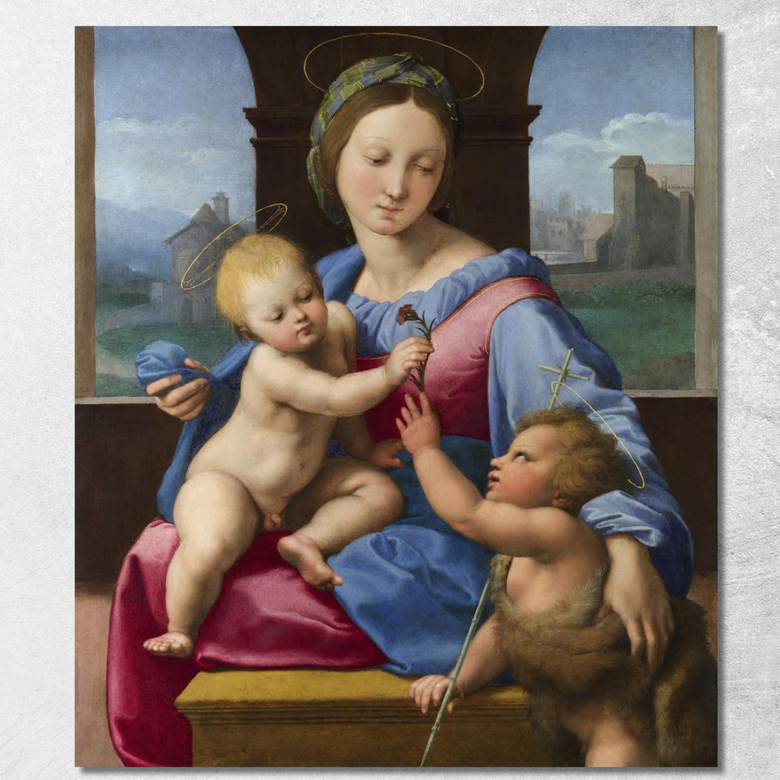 La Madonna Garvagh Raffaello Sanzio rph41 quadro stampato su tela