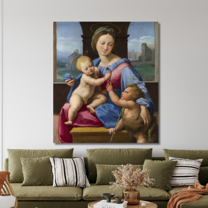 La Madonna Garvagh Raffaello Sanzio rph41 quadro stampato su tela