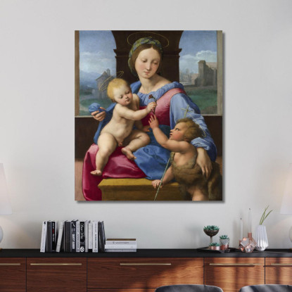 La Madonna Garvagh Raffaello Sanzio rph41 quadro stampato su tela