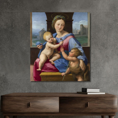 La Madonna Garvagh Raffaello Sanzio rph41 quadro stampato su tela