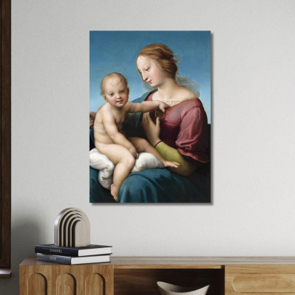 La Madonna Niccolini Cowper Raffaello Sanzio rph44 quadro stampato su tela