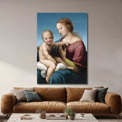 La Madonna Niccolini Cowper Raffaello Sanzio rph44 quadro stampato su tela