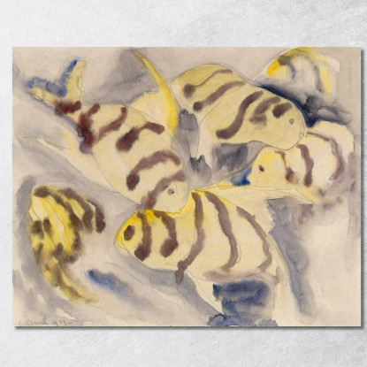 Serie Pesce N. 3 Charles Demuth cdm15 quadro stampato su tela