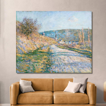 La Strada Per Vétheuil Claude Monet mnt334 quadro stampato su tela