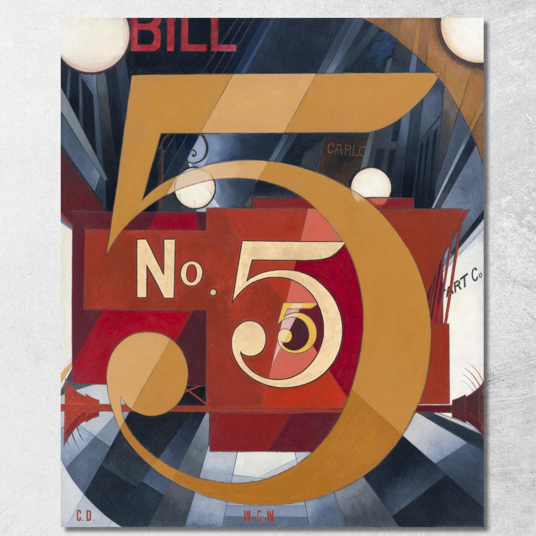 Ho Visto La Figura 5 In Oro Charles Demuth cdm22 quadro stampato su tela