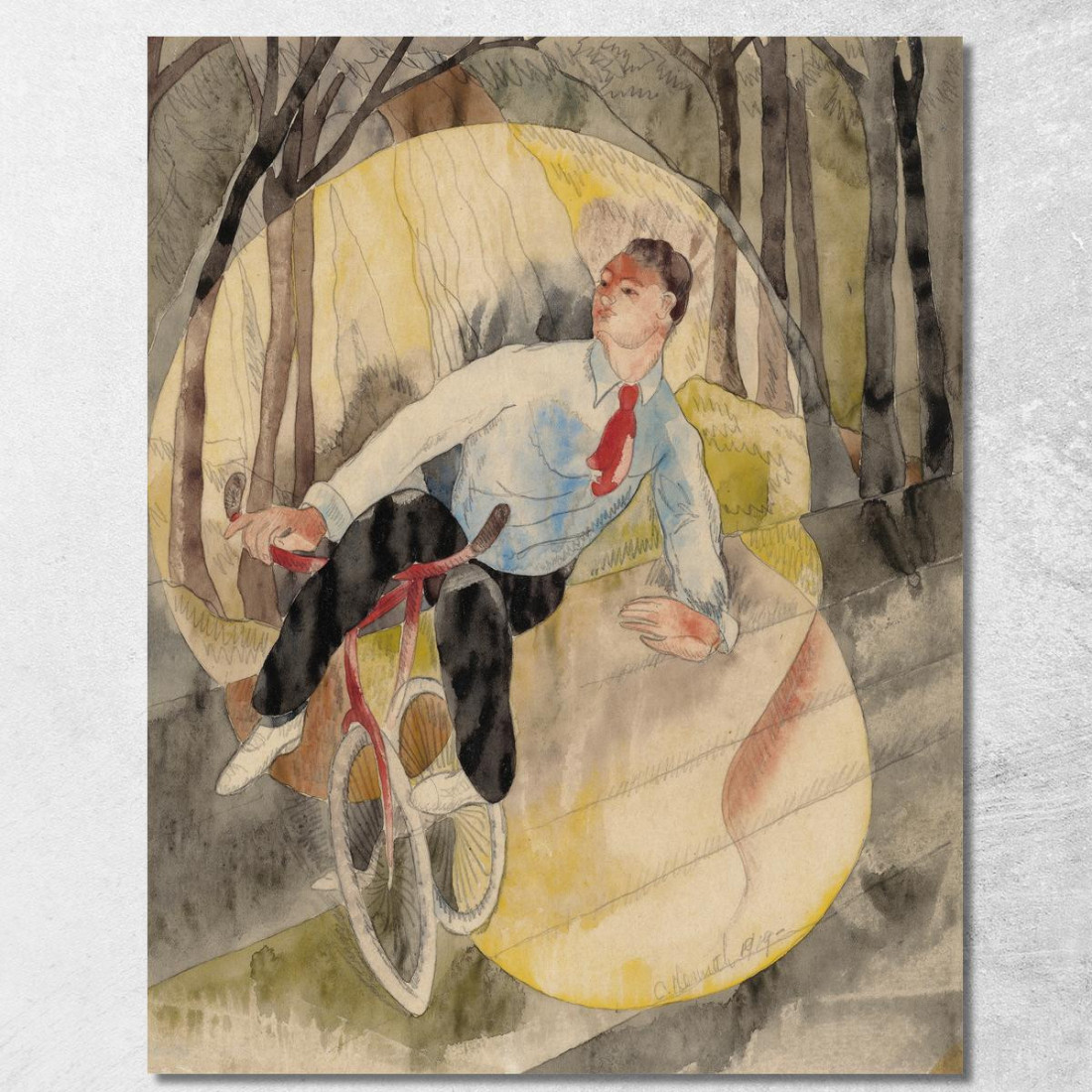 Nel Vaudeville Il Ciclista Charles Demuth cdm25 quadro stampato su tela