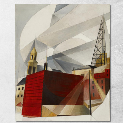 Lancaster Charles Demuth cdm28 quadro stampato su tela