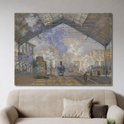 La Stazione Saint-Lazare Claude Monet mnt335 quadro stampato su tela