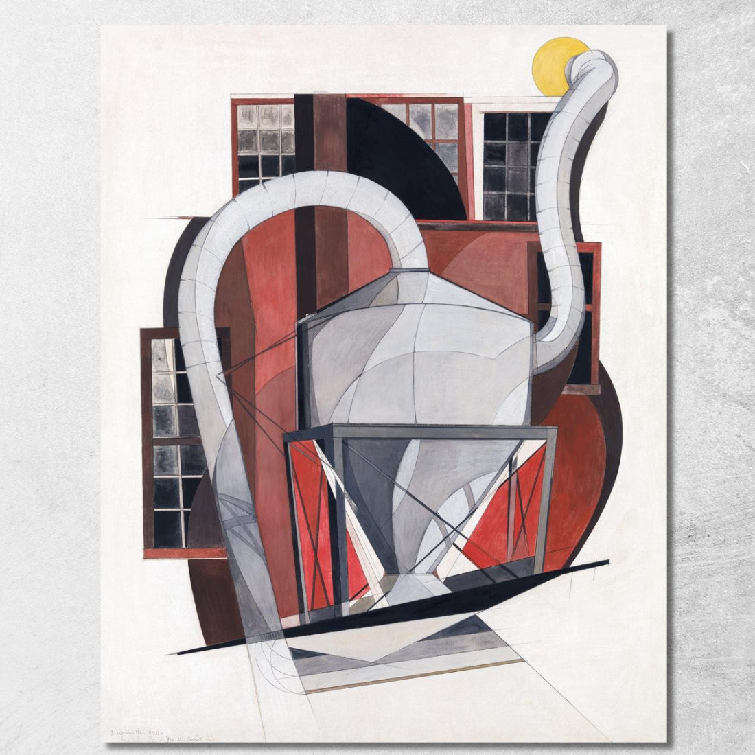 Macchinari Charles Demuth cdm30 quadro stampato su tela