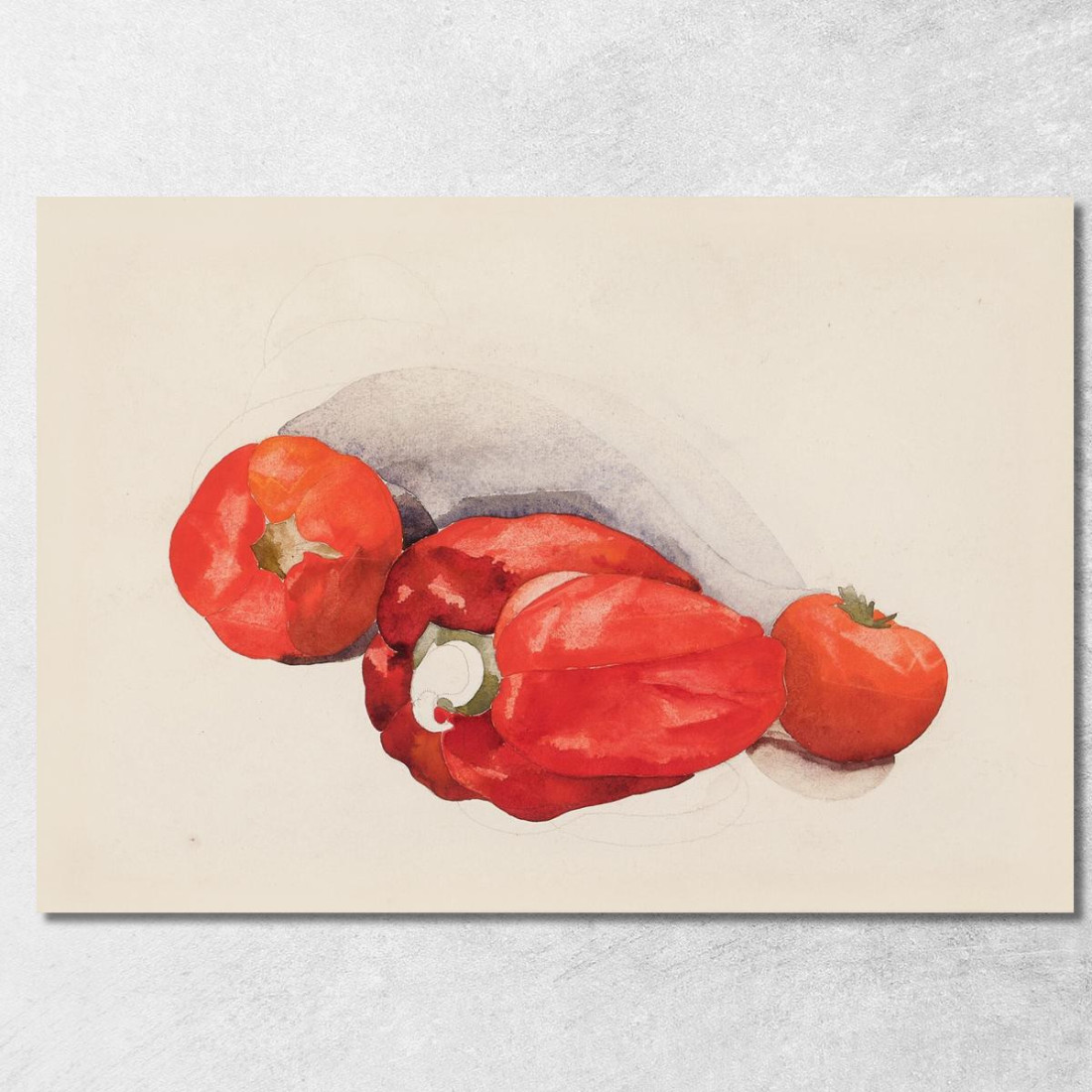 Peperoni E Pomodori Charles Demuth cdm38 quadro stampato su tela