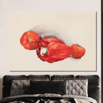 Peperoni E Pomodori Charles Demuth cdm38 quadro stampato su tela