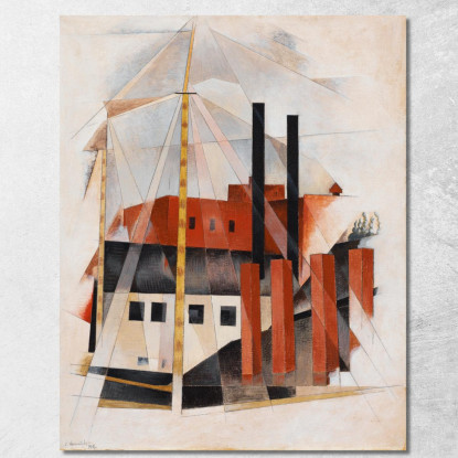 Vacanze Per Traslocatori Di Pianoforti Charles Demuth cdm39 quadro stampato su tela