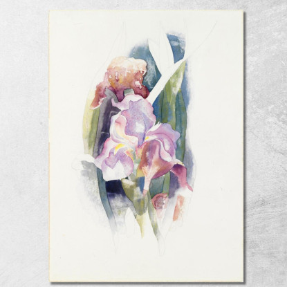 Iride Viola Charles Demuth cdm40 quadro stampato su tela