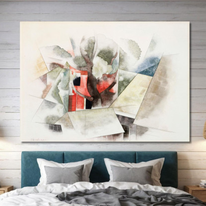 Tetti E Fantasia Charles Demuth cdm43 quadro stampato su tela