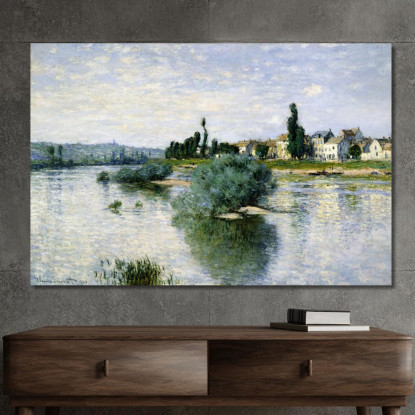 La Senna A Lavacourt Claude Monet mnt337 quadro stampato su tela