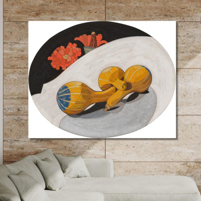 Zucca E Zinnie Charles Demuth cdm47 quadro stampato su tela