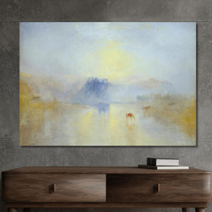 Alba Del Castello Di Norham Joseph Mallord William Turner jwt4 quadro stampato su tela