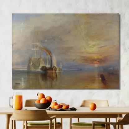 Il Temeraire Combattente Joseph Mallord William Turner jwt12 quadro stampato su tela